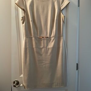 Tahari sheath work dress with capped sleeves, size 12